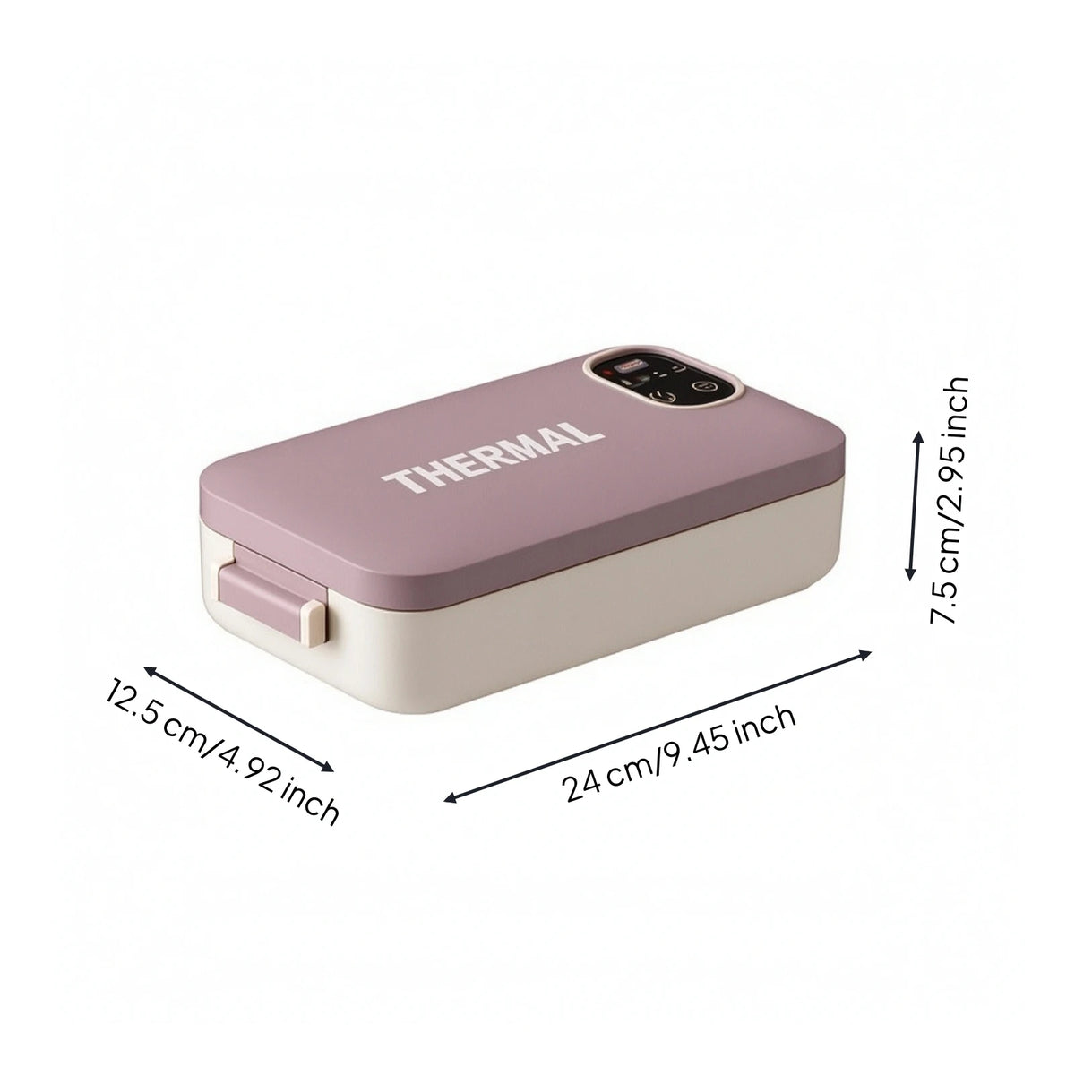 Electric Lunch Box With Stainless Steel Container Smart Rechargeable Insulated Lunch Container Food Warmer Compact For Office