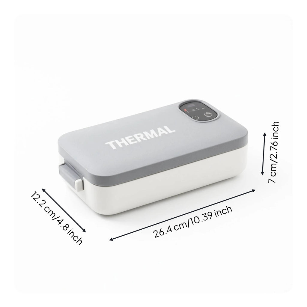 Electric Lunch Box With Stainless Steel Container Smart Rechargeable Insulated Lunch Container Food Warmer Compact For Office