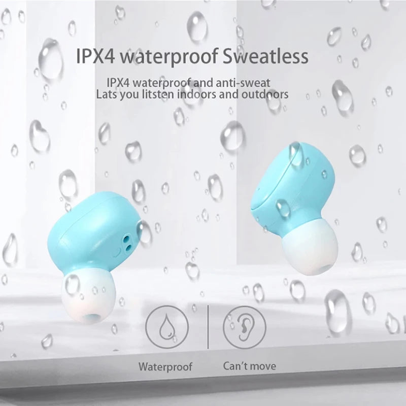 TWS Wireless Earbuds with Charging Case – Bluetooth, Bass Sound