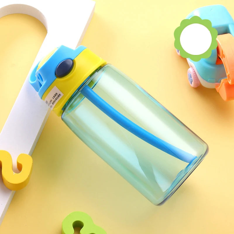 480ml Water Bottle with Straw and Grip