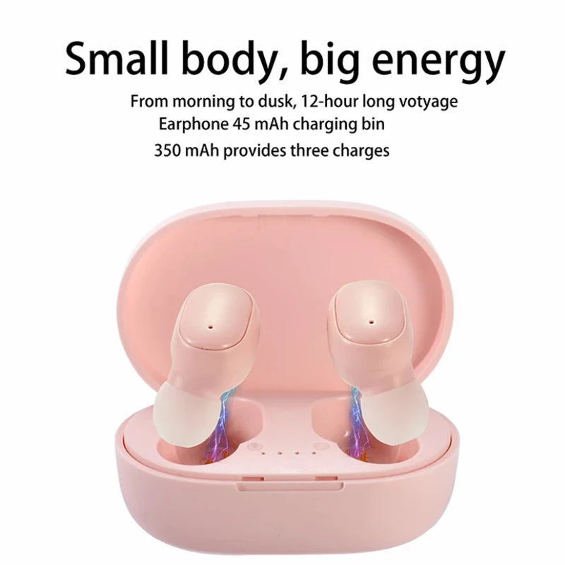 TWS Wireless Earbuds with Charging Case – Bluetooth, Bass Sound