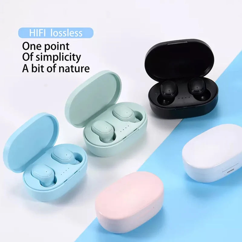 TWS Wireless Earbuds with Charging Case – Bluetooth, Bass Sound