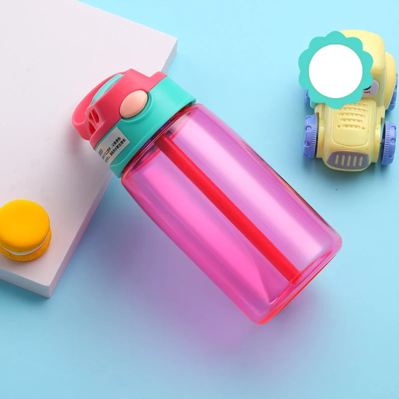 480ml Water Bottle with Straw and Grip