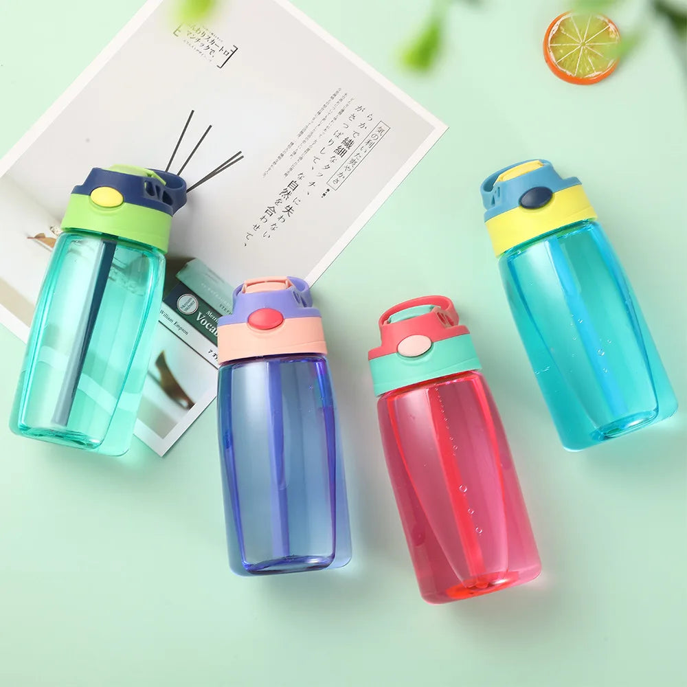 480ml Water Bottle with Straw and Grip