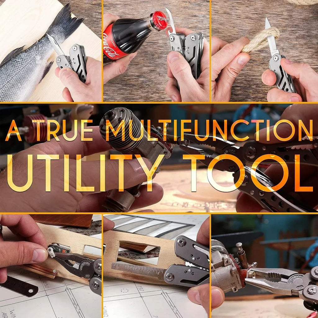 24-in-1 Professional Multitool Pliers – Survival & Hunting Gift for Men
