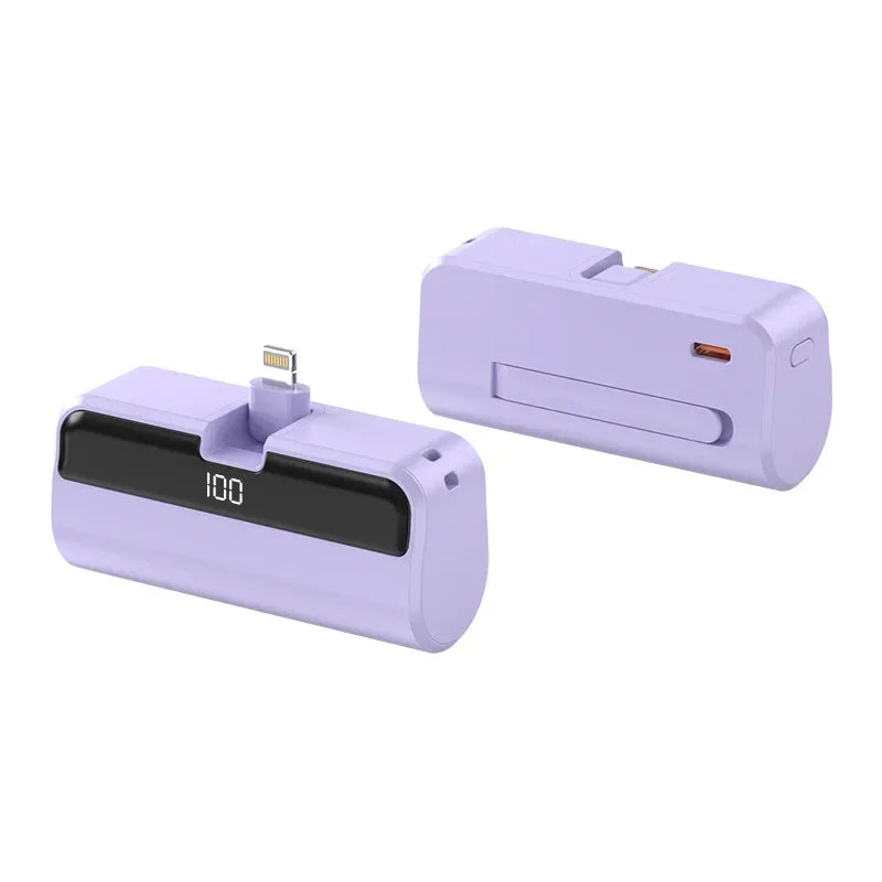 Mini Portable Power Bank with Digital Display & Phone Stand – Compact Charger