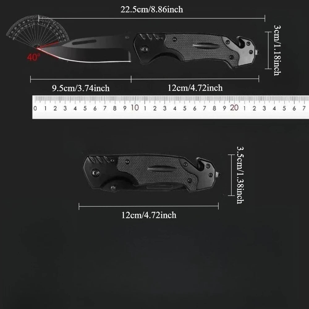Multifunctional Folding Pocket Knife – High-Hardness Blade for Camping & Outdoor Use