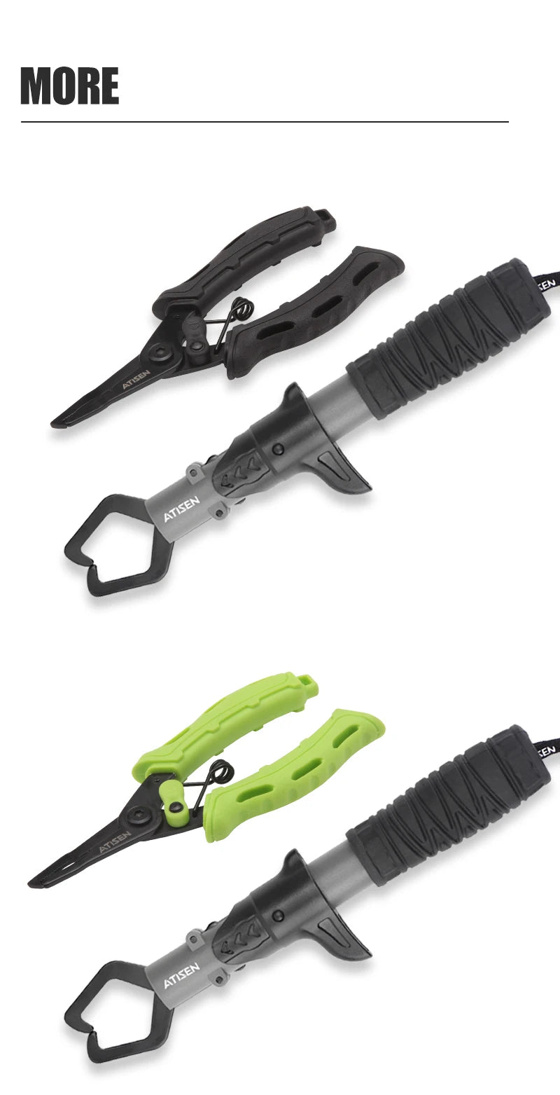Stainless Steel Fishing Fish Gripper with Lip Grabber Handle