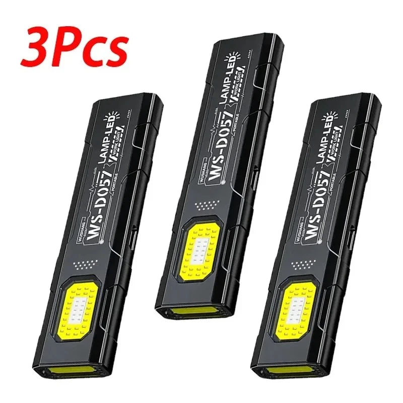 Tactical Mini EDC Flashlight – Rechargeable LED with MOLLE Clip