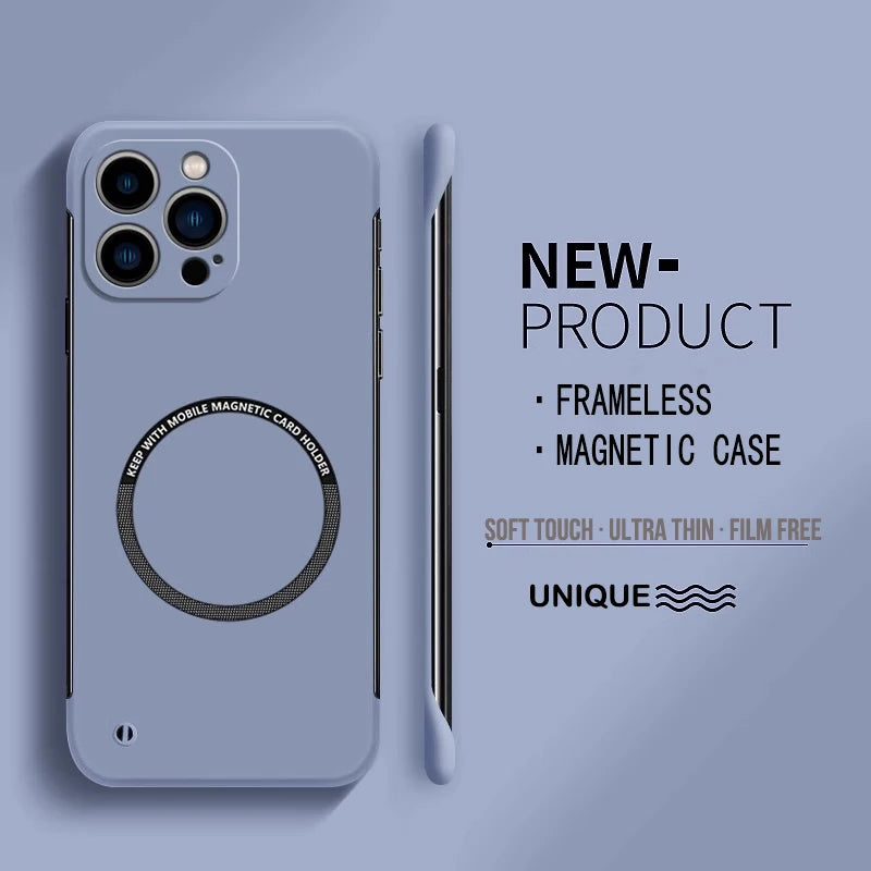 Ultra-Thin Matte Magnetic iPhone Case – Fits iPhone 14 to 17