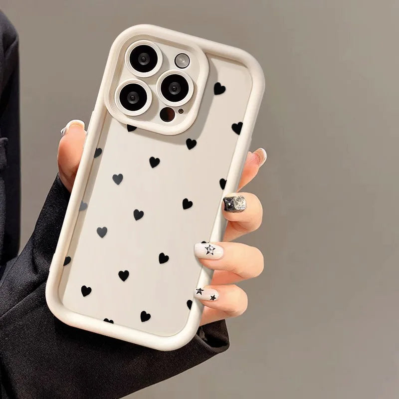 Love Heart Silicone iPhone Case – Fits iPhone 8 through iPhone 17 Pro Max