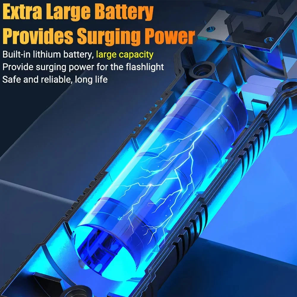 Super Bright Waterproof Tactical Flashlight – Rechargeable LED Torch
