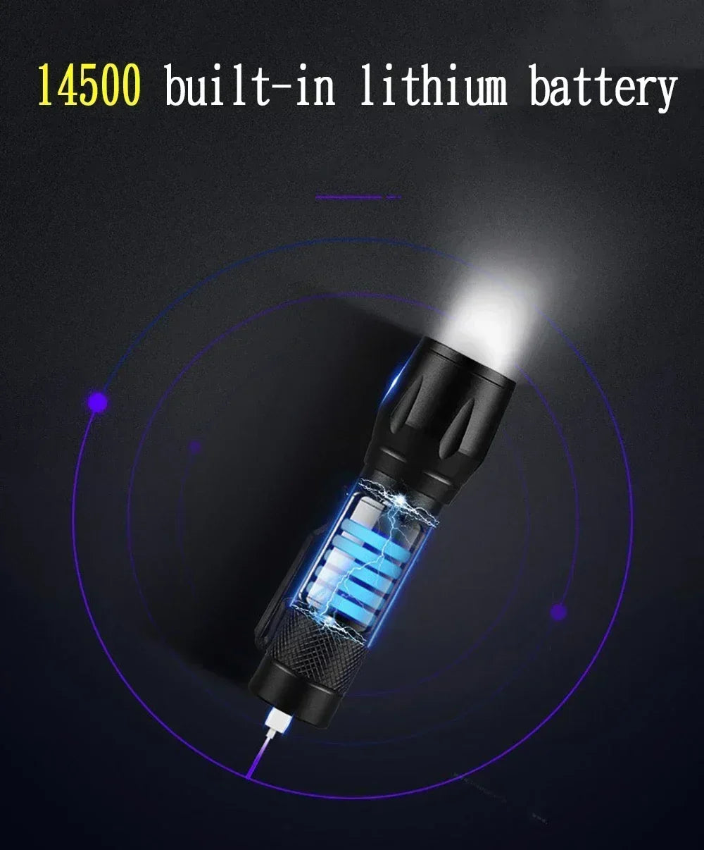 Super Bright Rechargeable LED Tactical Flashlight – Long Range Waterproof Torch