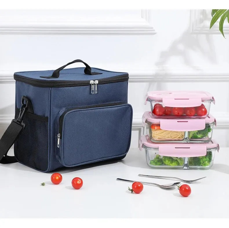 Insulated Lunch Bag Large Lunch Bags For Women Men Reusable Lunch Bag With Adjustable Shoulder Strap