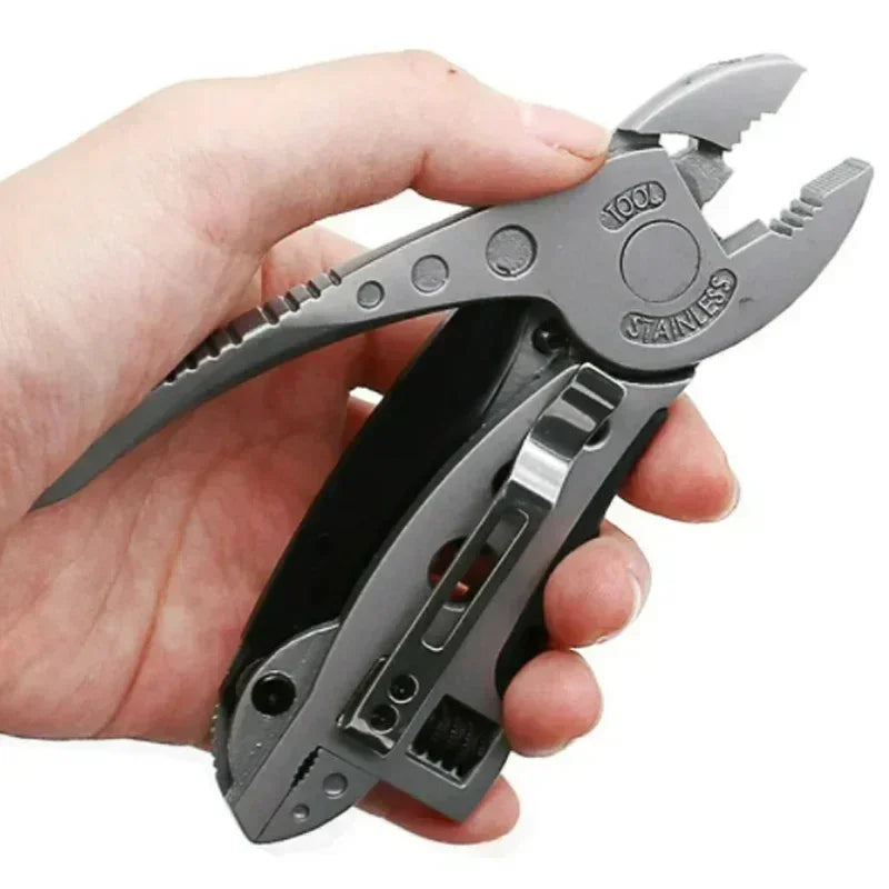 Outdoor Survival Multi-Tool Kit – Adjustable Spanner, Pliers, Pocket Knife & Screwdriver Set
