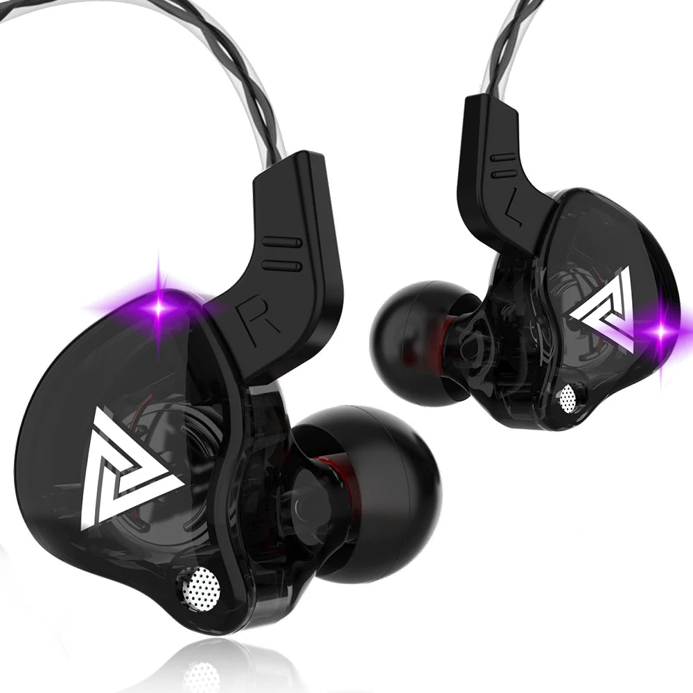 QKZ AK6 Wired Earphones – Deep Bass HiFi In-Ear Headphones