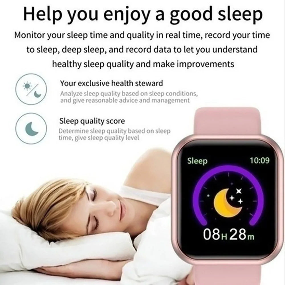 D20 Multifunctional Smart Watch – Bluetooth, Fitness & Call Alerts