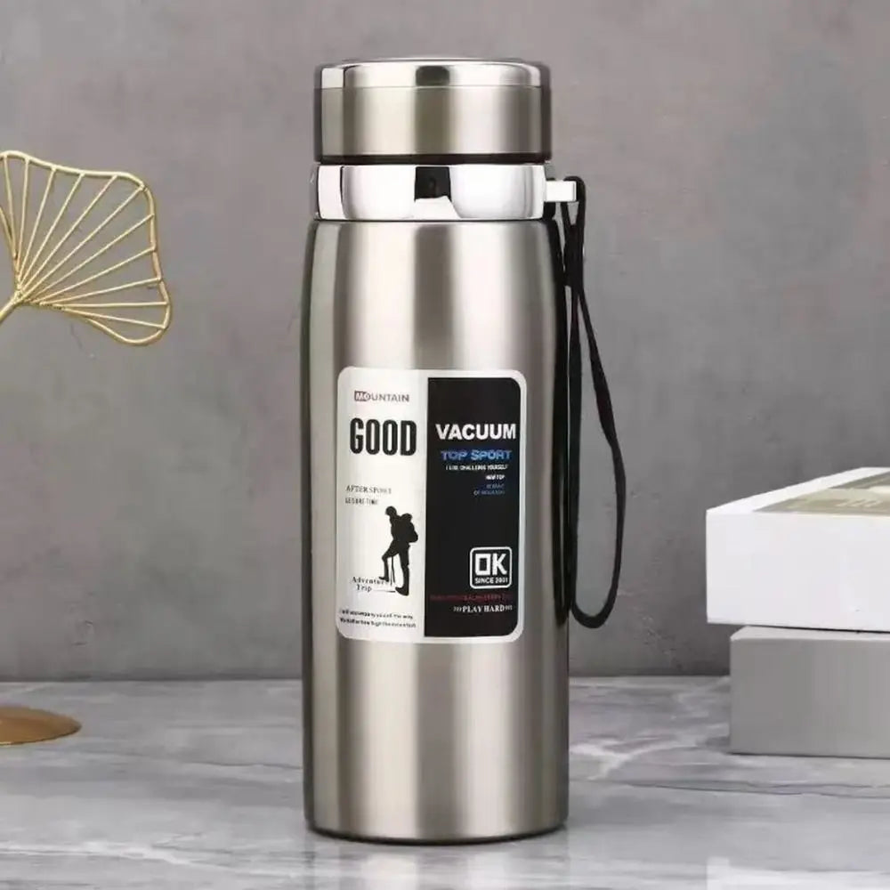 800/1000ml Stainless Steel Insulated Sports Thermos with Handle