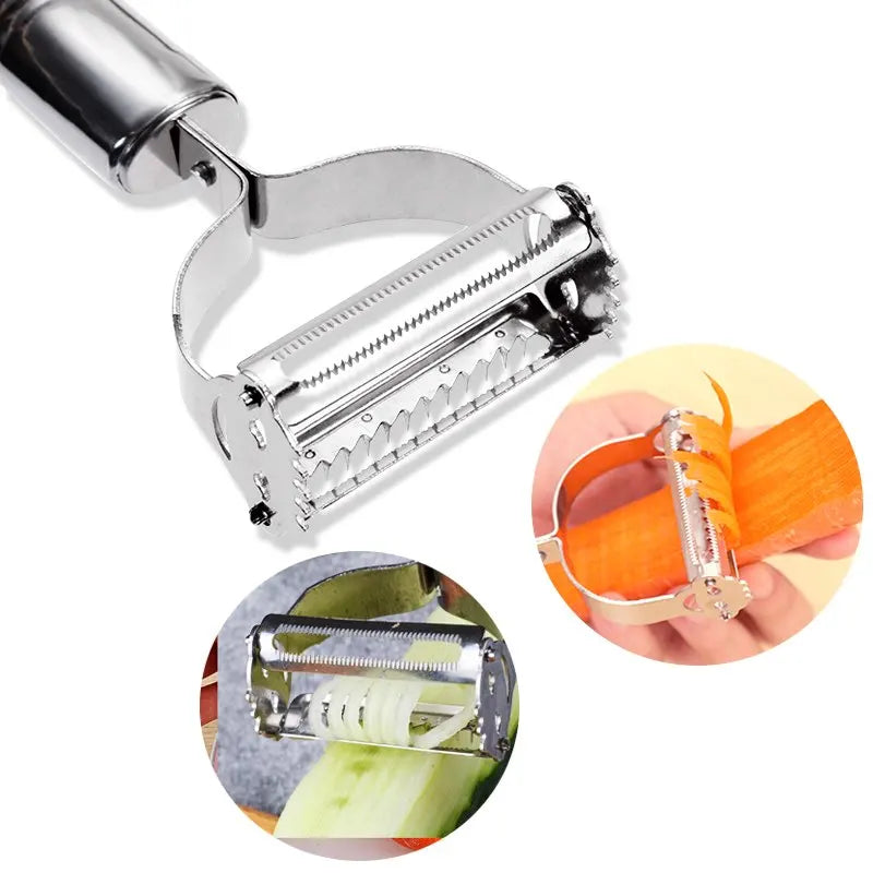Stainless Steel 2-in-1 Vegetable Peeler and Grater