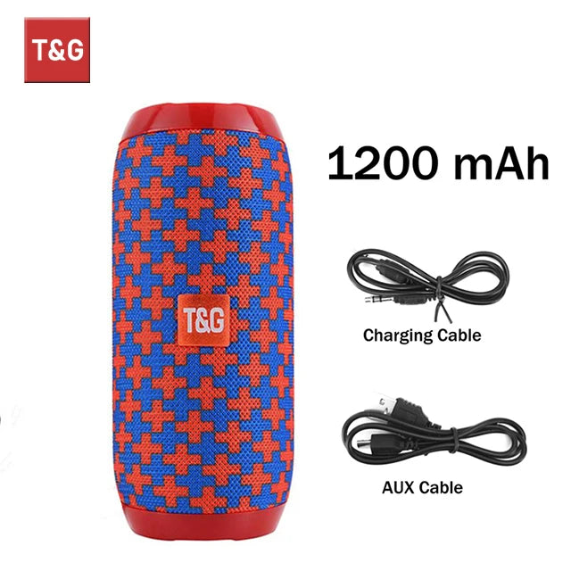 Waterproof Outdoor Bluetooth Speaker – TF Card & FM Radio Included
