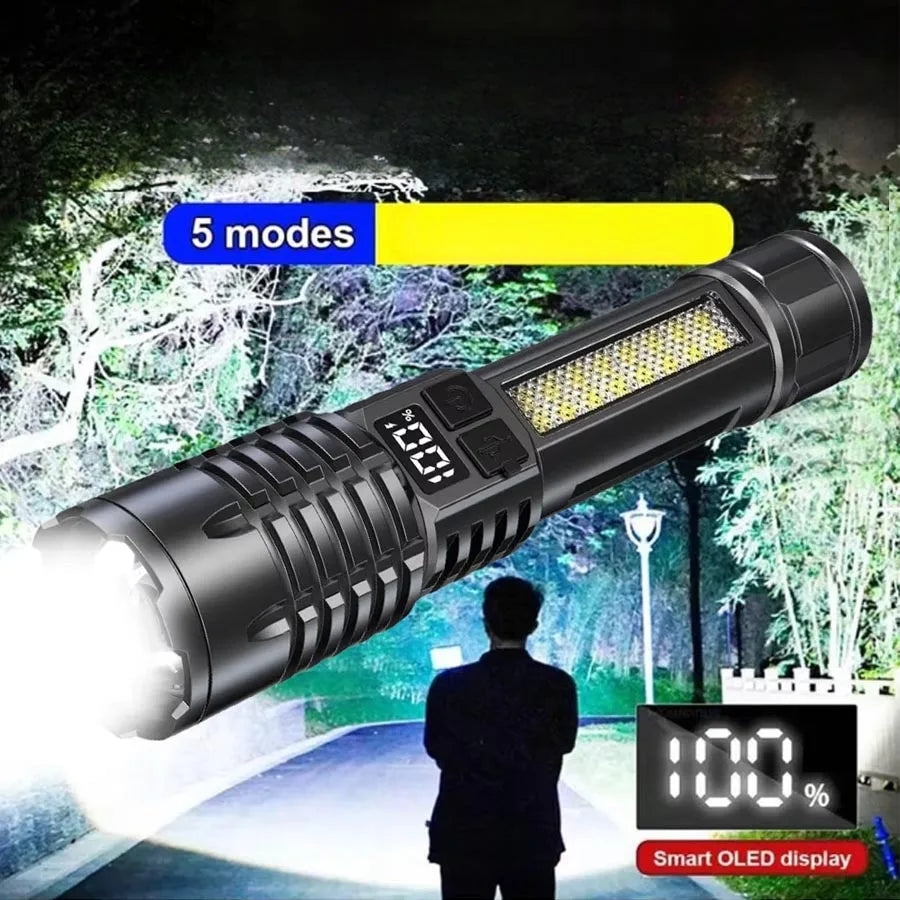 Super Bright Rechargeable LED Tactical Flashlight – Long Range Waterproof Torch