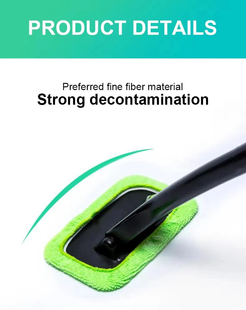 Car Window Cleaning Brush with Long Handle