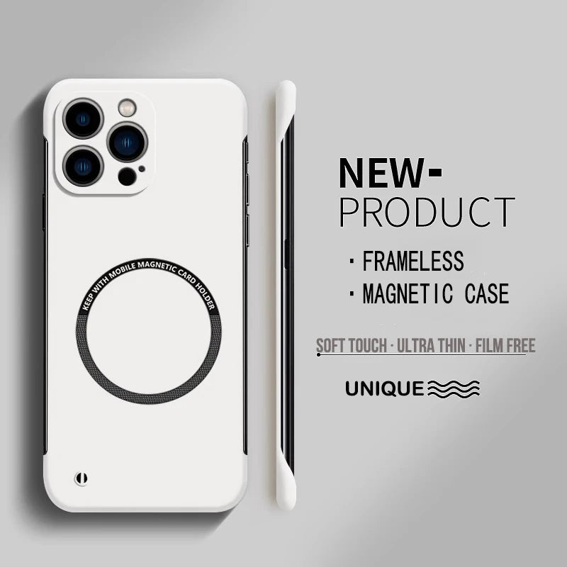 Ultra-Thin Matte Magnetic iPhone Case – Fits iPhone 14 to 17