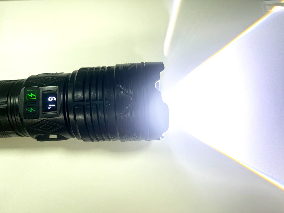 Ultra-Powerful Rechargeable Tactical Flashlight – Super Bright LED Outdoor Torch