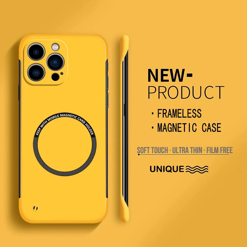 Ultra-Thin Matte Magnetic iPhone Case – Fits iPhone 14 to 17