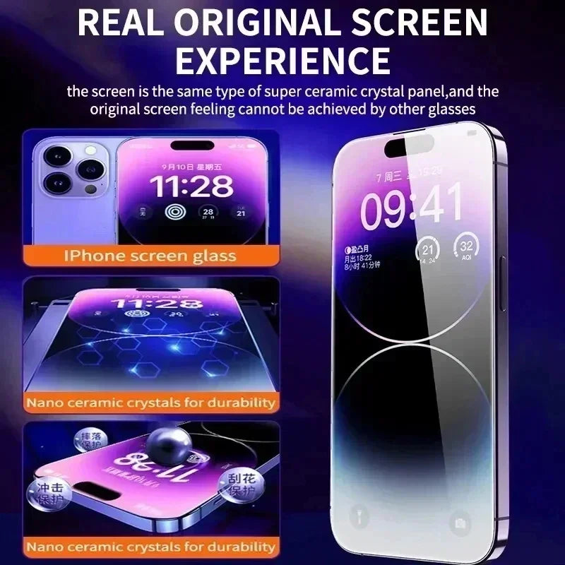 iPhone Screen Protector – Tempered Glass with Oleophobic Coating