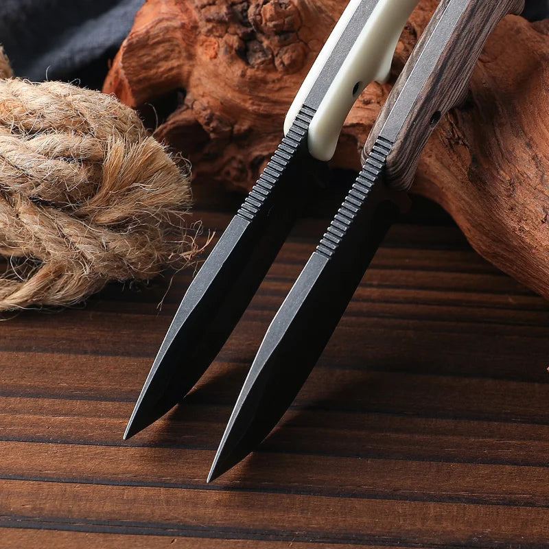 Outdoor Utility Knife – Straight Blade EDC for Camping, Fishing & Survival