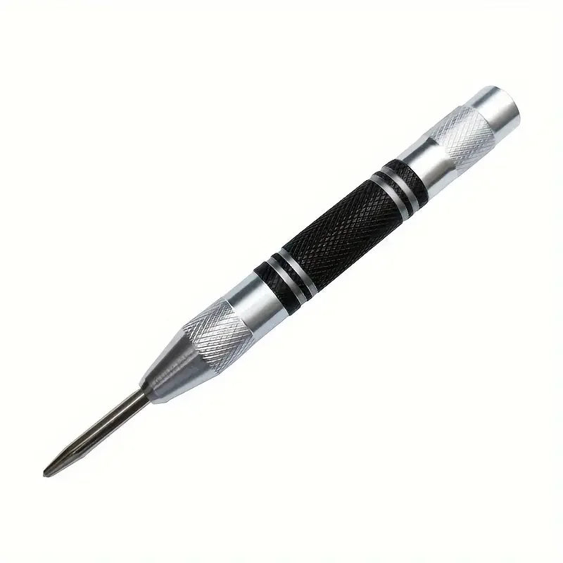 Automatic Spring-Loaded Center Punch for Wood and Metal