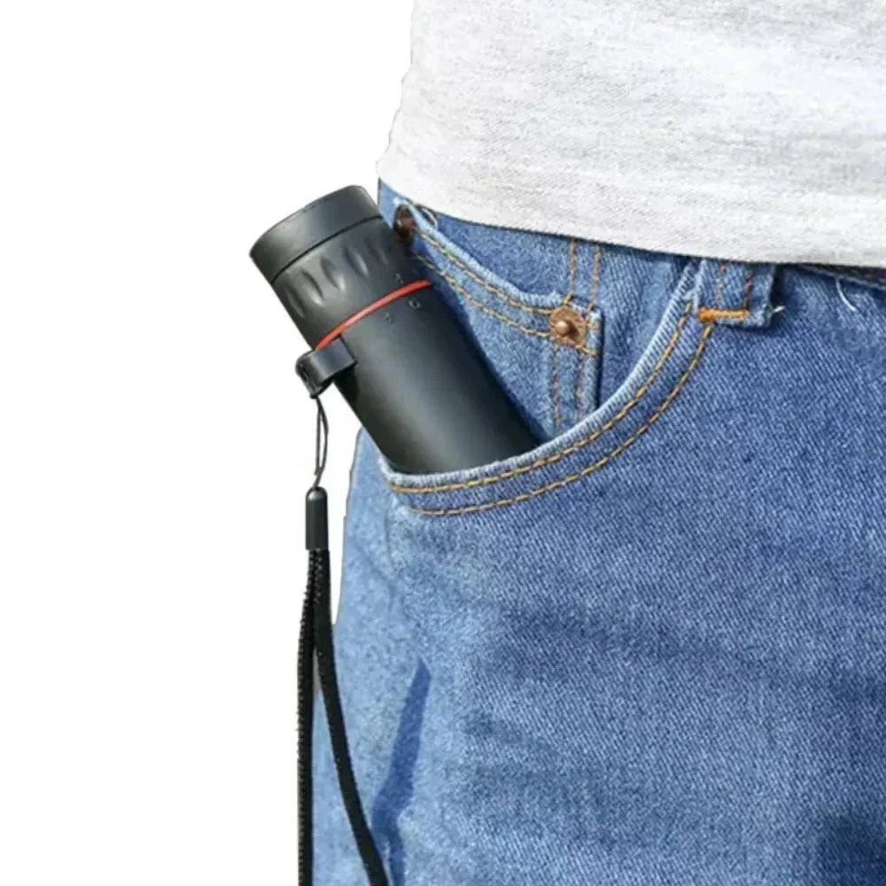 8x Portable Monocular Telescope with Phone Holder