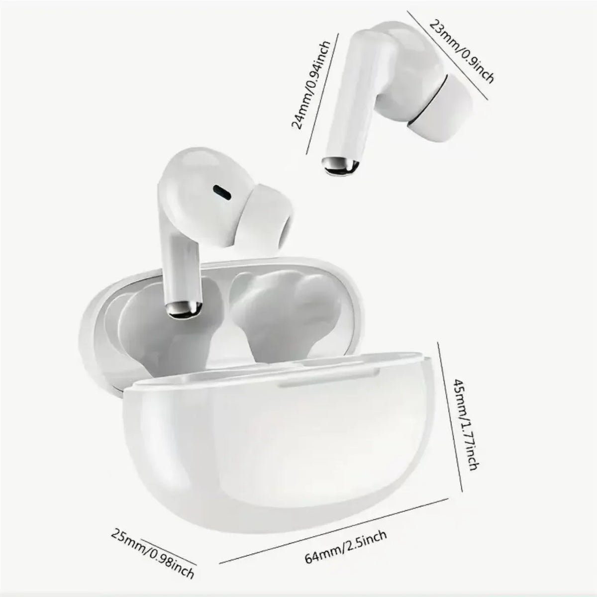 Noise Cancelling Wireless Earbuds – Bluetooth with Mic & Deep Bass