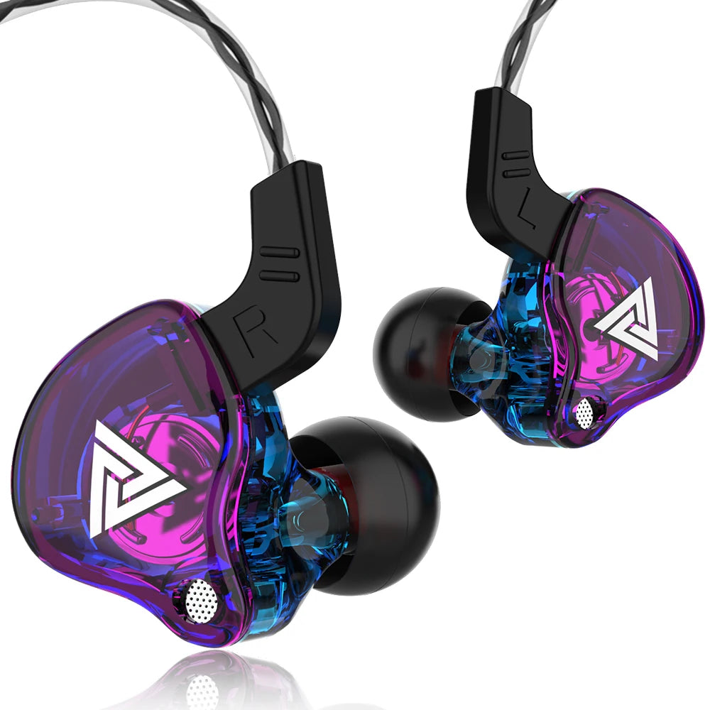QKZ AK6 Wired Earphones – Deep Bass HiFi In-Ear Headphones