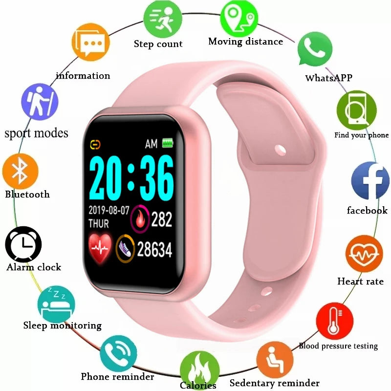 D20 Multifunctional Smart Watch – Bluetooth, Fitness & Call Alerts