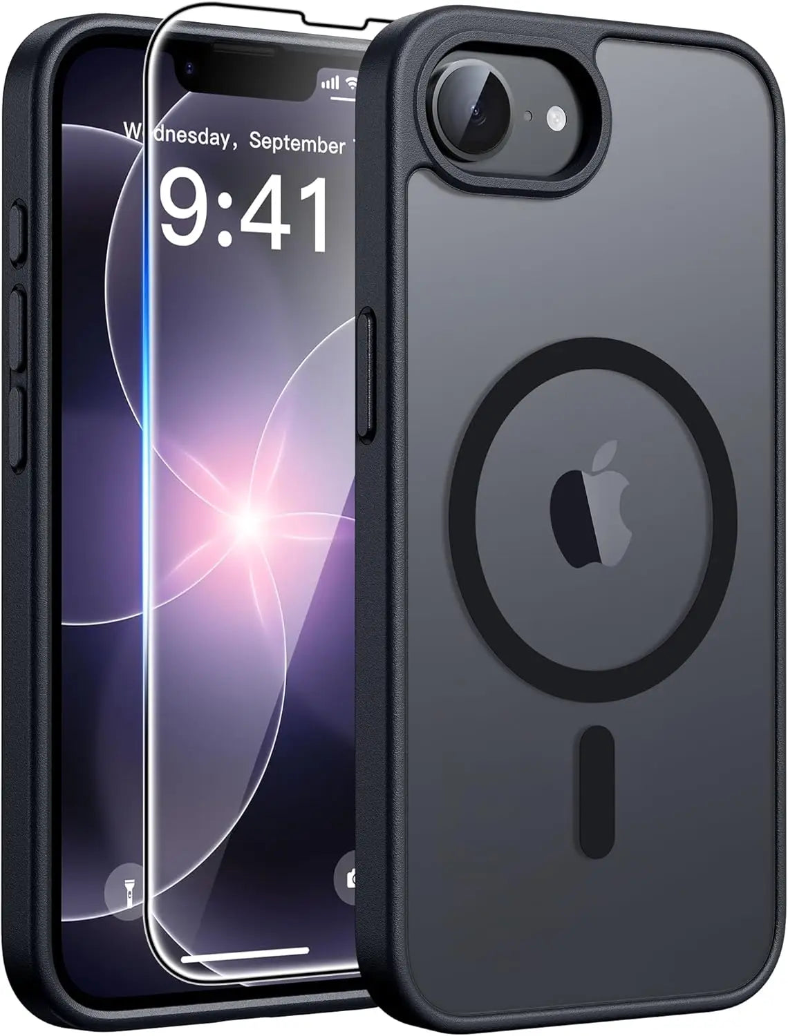 Magnetic Matte iPhone 16e / 17e Case – With Screen Protector Included