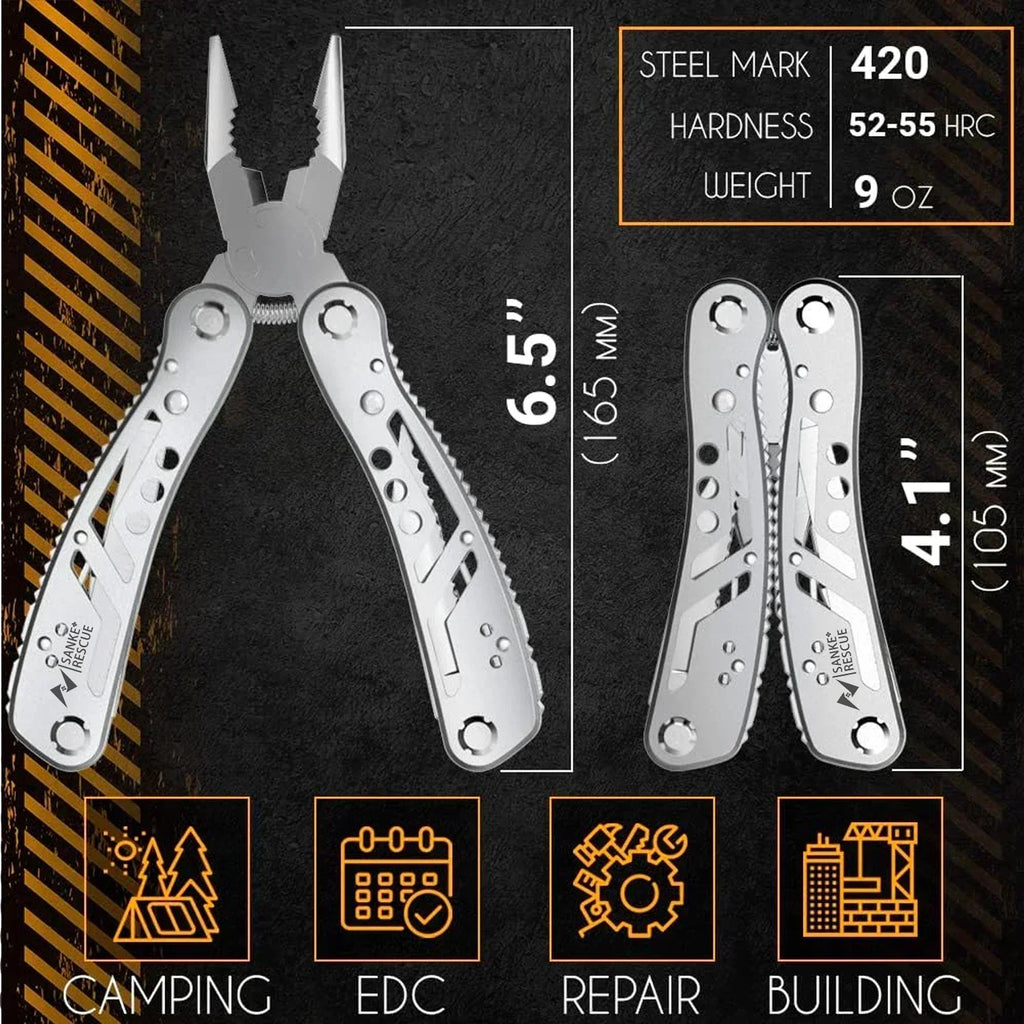 24-in-1 Professional Multitool Pliers – Survival & Hunting Gift for Men