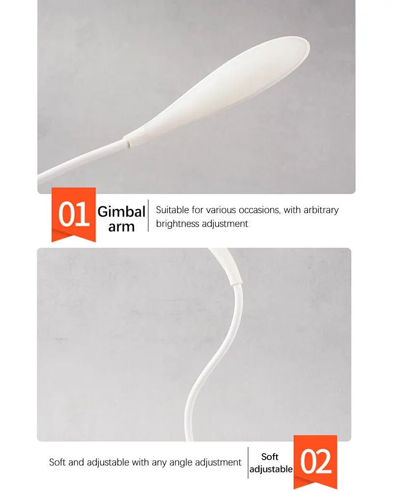 USB Rechargeable LED Desktop Reading Lamp – Eye Protection Night Light