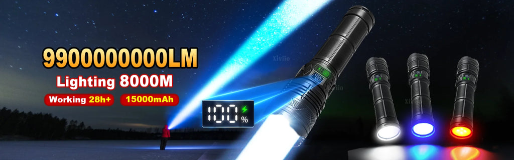 Ultra-Powerful Rechargeable Tactical Flashlight – Super Bright LED Outdoor Torch