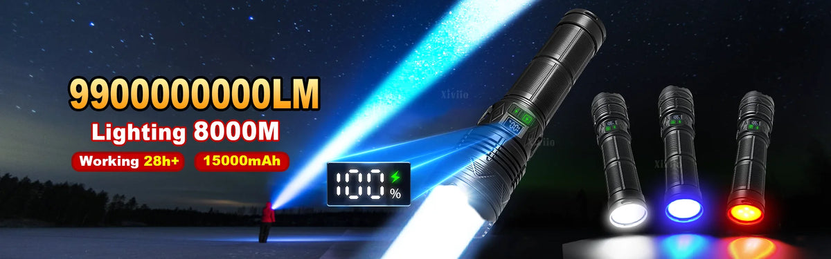 Ultra-Powerful Rechargeable Tactical Flashlight – Super Bright LED Outdoor Torch