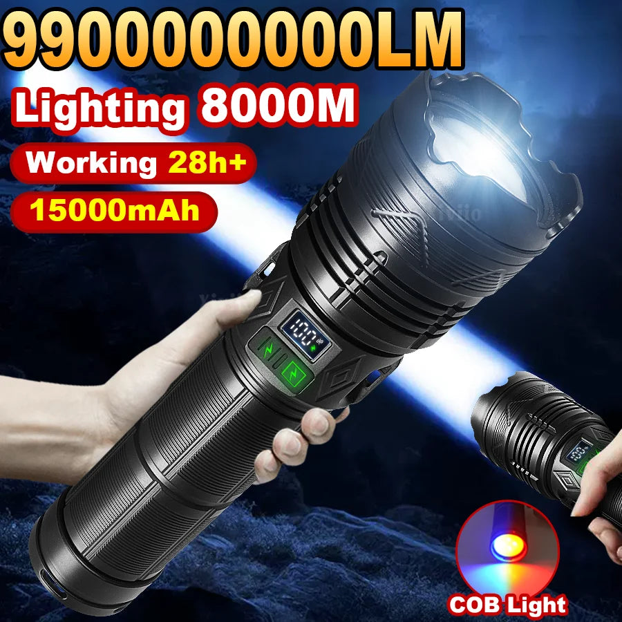 Ultra-Powerful Rechargeable Tactical Flashlight – Super Bright LED Outdoor Torch