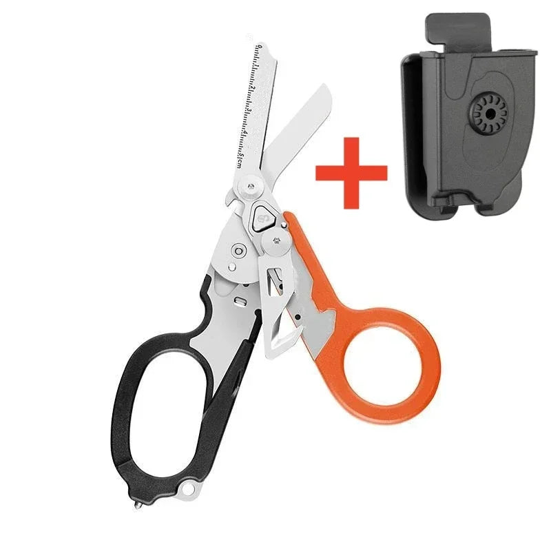 Multifunction Scissors Leatherman Raptors First Aid Expert Tactical Folding Scissors Outdoor Survival Tool Combination Gadget