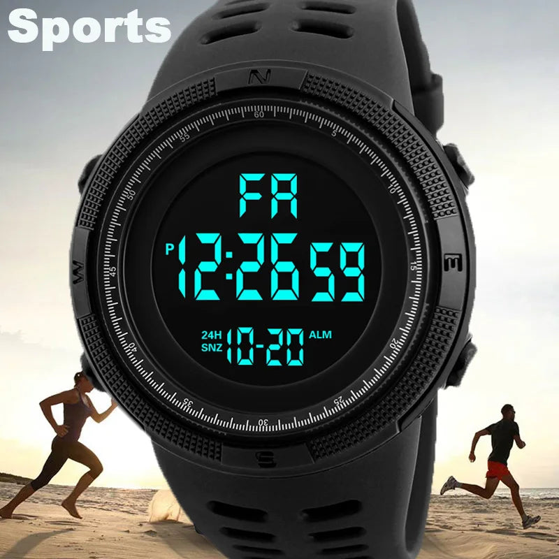 Digital Sport Watch with Stopwatch, Alarm & Backlight