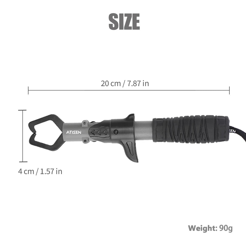 Stainless Steel Fishing Fish Gripper with Lip Grabber Handle