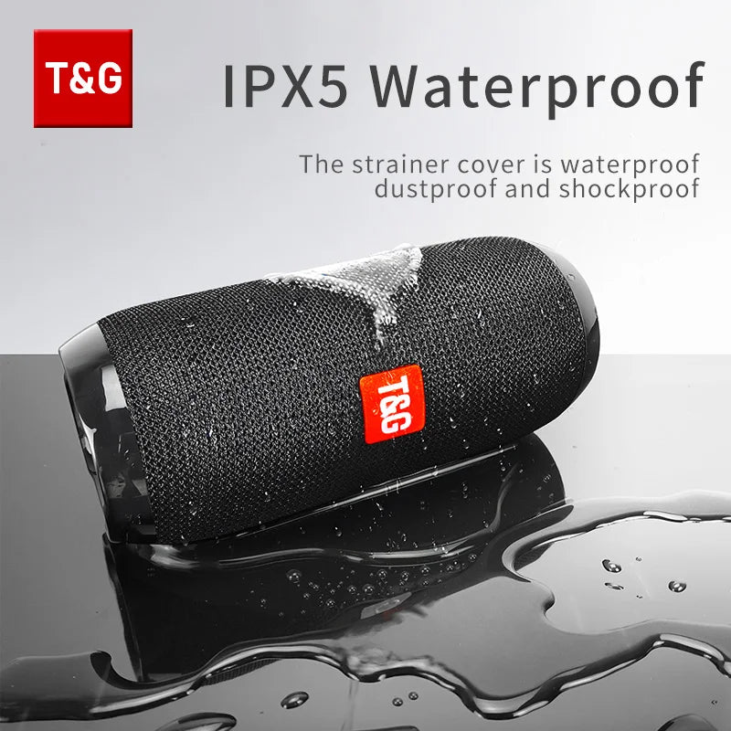 Waterproof Outdoor Bluetooth Speaker – TF Card & FM Radio Included
