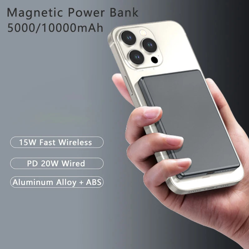 Ultra Slim Wireless Power Bank PD20W Fast Charging 5000mAh / 10000mAh
