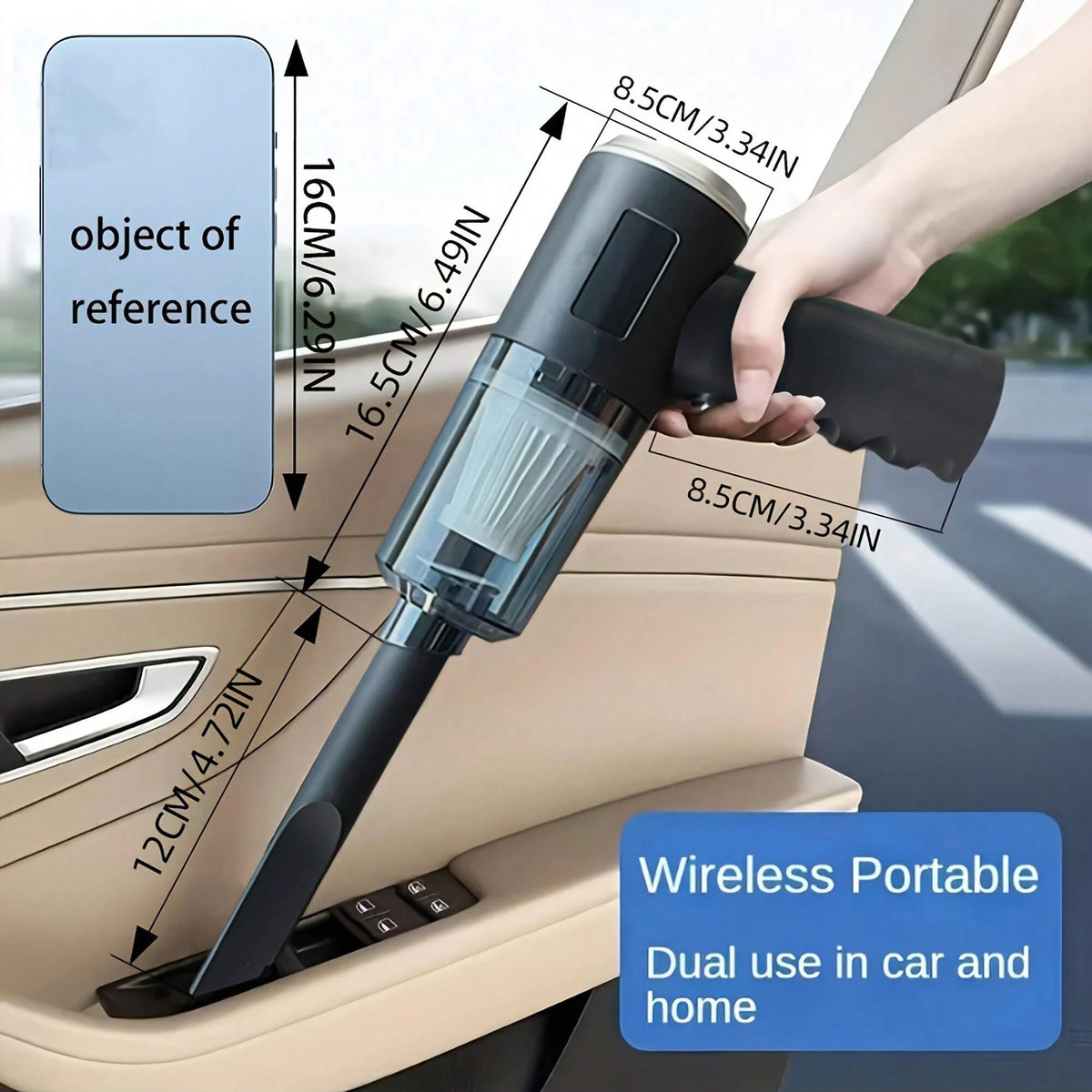3-in-1 Portable Cordless Vacuum & Air Duster