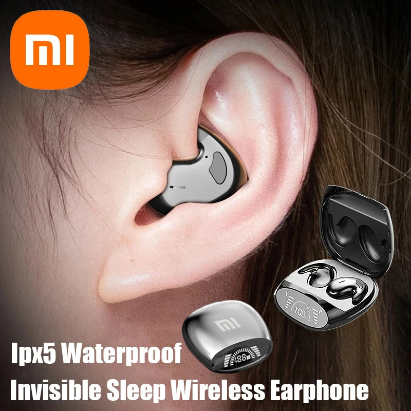 Low-Profile Bluetooth Sleep Earbuds with Charging Case