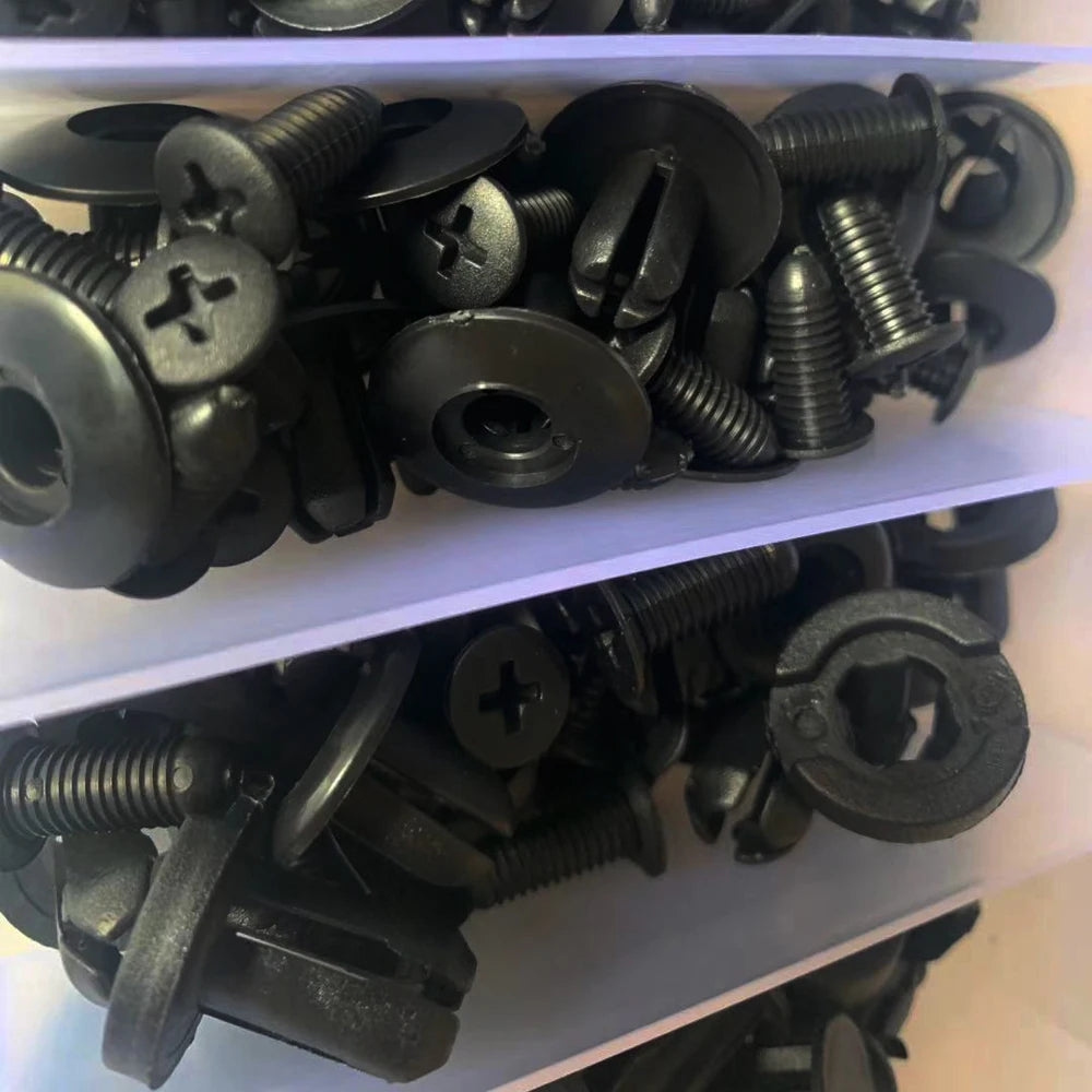 Mixed Automotive Push-Type Fastener Clip Kit